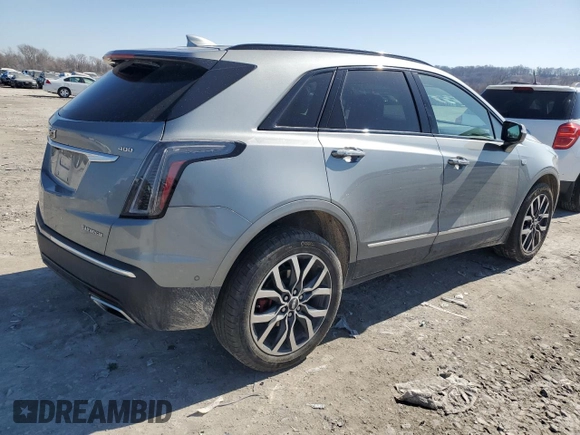 2023 Cadillac XT5 AWD Sport with VIN 1GYKNGRS7PZ133622, listed as a Copart auction lot 48342095 with 63,008 mi miles and Salvage title. Bid and sale history available at DreamBid. Image 3.