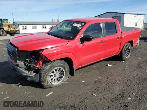 2022 Nissan Frontier S with VIN 1N6ED1EK4NN611330, listed as a Copart auction lot 47478195 with 100,477 mi miles and Salvage title. Bid and sale history available at DreamBid. Image 1.