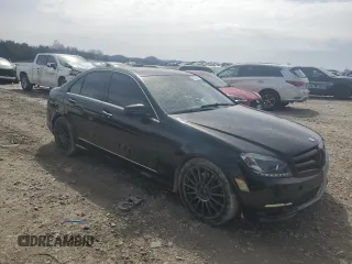 2011 Mercedes-Benz C 350 Sport with VIN WDDGF5GB9BR154003, listed as a Copart auction lot 48178435 with 141,584 mi miles and Salvage title. Bid and sale history available at DreamBid. Image 4.