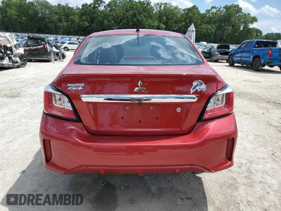 2021 Mitsubishi Mirage ES with VIN ML32FUFJ3MHF07244, listed as a Copart auction lot 59091725 with 44,793 mi miles and Salvage title. Bid and sale history available at DreamBid. Image 6.