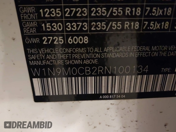 2024 Mercedes-Benz EQB 250+ z VIN W1N9M0CB2RN100134, wystawiony jako IAAI lot #41924624 z przebiegiem 2403 mil mil oraz . Historia ofert i sprzedaży dostępna na DreamBid. Obrazek 9.