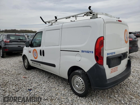 2019 Ram ProMaster City Cargo Tradesman with VIN ZFBHRFAB1K6M85134, listed as a Copart auction lot 51409354 with 188,019 mi miles and Non Repairable. Bid and sale history available at DreamBid. Image 2.