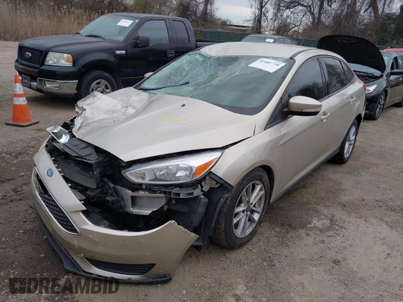 2017 Ford Focus SE with VIN 1FADP3F28HL252411, listed as a IAAI auction lot 41888738 with 103,981 mi miles. Bid and sale history available at carsss.com. Image 2.