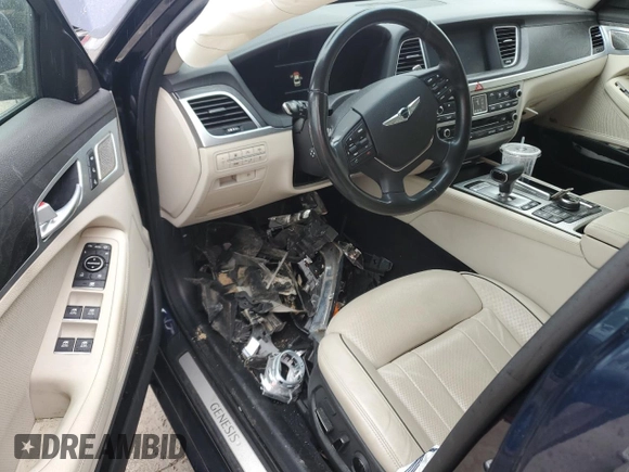 2019 Genesis G80 3.8L z VIN KMTFN4JE8KU328020, wystawiony jako Copart lot #58750905 z przebiegiem 72 415 mil mil oraz Szkoda całkowita • Salvage title. Historia ofert i sprzedaży dostępna na DreamBid. Obrazek 8.
