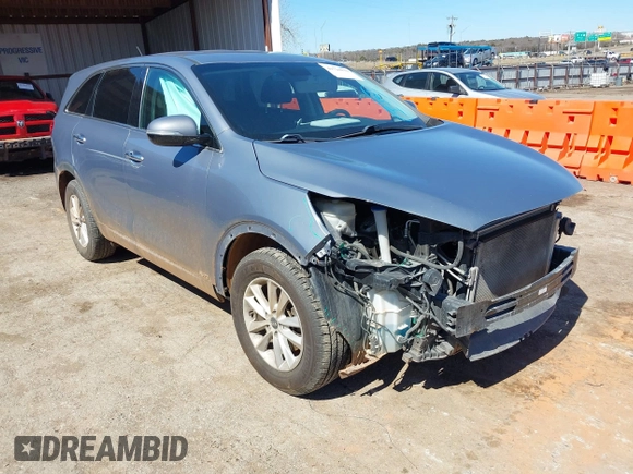 2020 Kia Sorento LX V6 with VIN 5XYPGDA53LG612283, listed as a IAAI auction lot 41724833 with 91,421 mi miles. Bid and sale history available at carsss.com. Image 1.