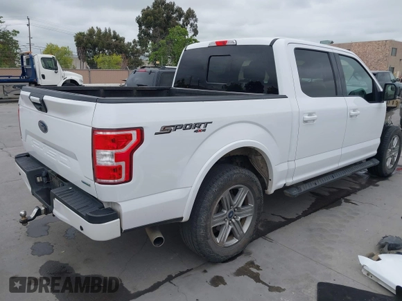 2018 Ford F-150 XL with VIN 1FTEW1EP0JKD97635, listed as a IAAI auction lot 42061289 with 108,495 mi miles. Bid and sale history available at carsss.com. Image 4.