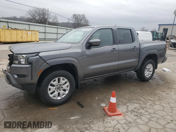 2022 Nissan Frontier S with VIN 1N6ED1EK0NN690236, listed as a Copart auction lot 44001225 with 44,829 mi miles and Salvage title. Bid and sale history available at DreamBid. Image 1.