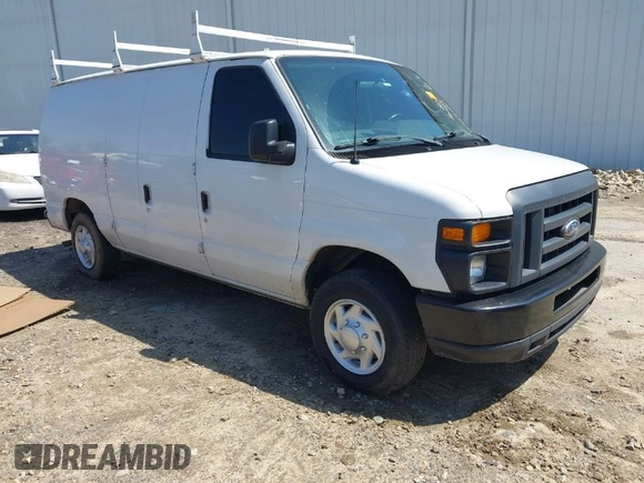 2014 Ford Econoline Cargo Commercial with VIN 1FTNE1EW2EDA99687, listed as a IAAI auction lot 41994371 with 204,466 mi miles and . Bid and sale history available at DreamBid. Image 1.