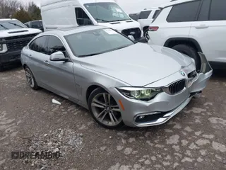 2018 BMW 4 Series 430i with VIN WBA4J1C50JBM11929, listed as a IAAI auction lot 41528161 with 52,412 mi miles and . Bid and sale history available at carsss.com. Image 1.