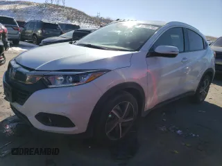 2022 Honda HR-V EX-L with VIN 3CZRU6H7XNM701160, listed as a Copart auction lot 42399715 with 36,819 mi miles and Salvage Title. Bid and sale history available at carsss.com. Image 1.