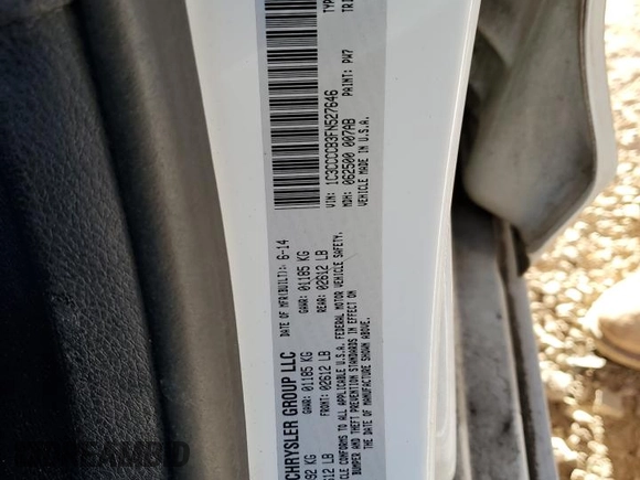 2015 Chrysler 200 C with VIN 1C3CCCCB3FN527646, listed as a Copart auction lot 42138125 with 203,105 mi miles and Salvage Title. Bid and sale history available at DreamBid. Image 12.