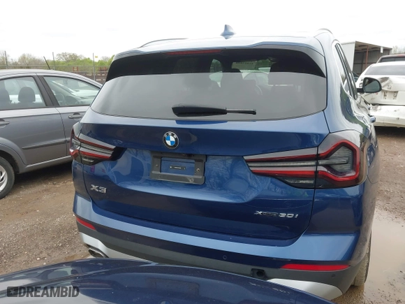 2024 BMW X3 xDrive30i with VIN 5UX53DP01R9V50339, listed as a IAAI auction lot 41892898 with 25,146 mi miles. Bid and sale history available at carsss.com. Image 17.