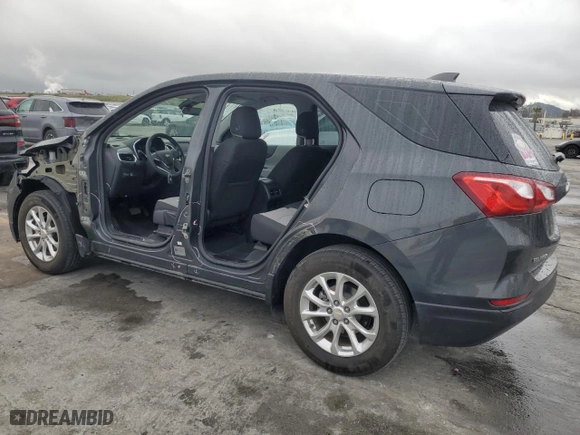 2020 Chevrolet Equinox LS with VIN 2GNAXHEV4L6273240, listed as a Copart auction lot 50582825 with 44,599 mi miles and Salvage Title. Bid and sale history available at carsss.com. Image 2.