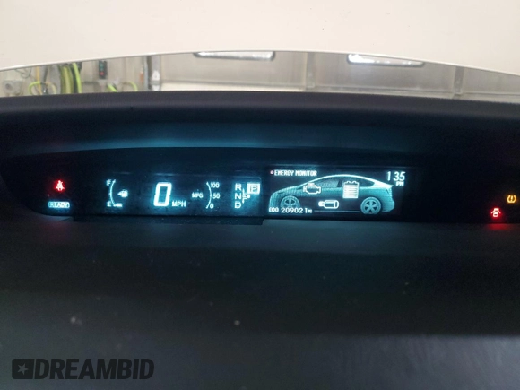 2012 Toyota Prius One with VIN JTDKN3DUXC5519864, listed as a Copart auction lot 43366925 with 209,021 mi miles and Salvage Title. Bid and sale history available at carsss.com. Image 9.