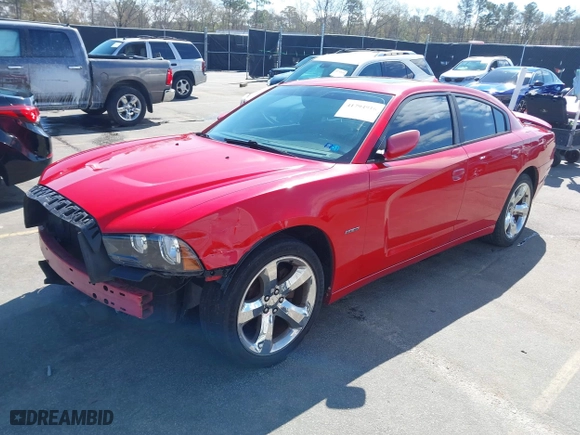2011 Dodge Charger Road/Track with VIN 2B3CL5CTXBH524361, listed as a IAAI auction lot 41794916 with 296,260 mi miles. Bid and sale history available at carsss.com. Image 2.