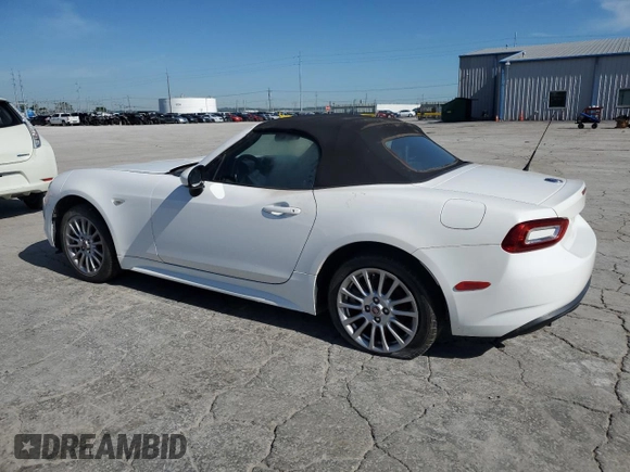 2017 FIAT 124 Spider Classica with VIN JC1NFAEK0H0106431, listed as a Copart auction lot 55705475 with 56,230 mi miles and Clean title. Bid and sale history available at DreamBid. Image 2.
