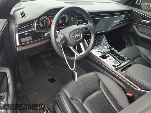 2021 Audi Q8 Premium Plus z VIN WA1EVAF18MD004657, wystawiony jako Copart lot #45008865 z przebiegiem 42 489 mil mil oraz Szkody całkowita. Historia ofert i sprzedaży dostępna na DreamBid. Obrazek 8.
