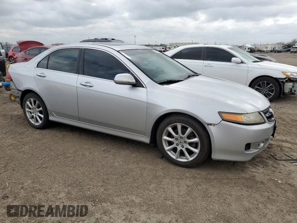 2006 Acura TSX Navi with VIN JH4CL96976C034263, listed as a Copart auction lot 47237645 with 0 mi miles and Salvage Title. Bid and sale history available at carsss.com. Image 4.