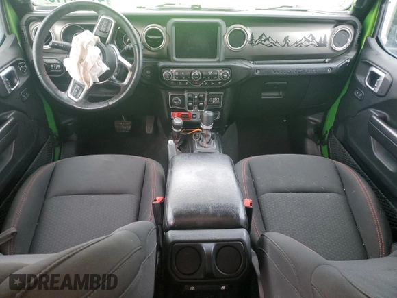 2019 Jeep Wrangler Unlimited Rubicon with VIN 1C4HJXFN8KW545049, listed as a Copart auction lot 41445415 with 57,744 mi miles and Salvage title. Bid and sale history available at DreamBid. Image 8.