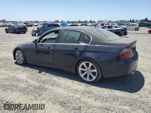 2007 BMW 3 Series 335i with VIN WBAVB73587PA86238, listed as a Copart auction lot 58517825 with Not provided miles and Salvage title. Bid and sale history available at DreamBid. Image 2.
