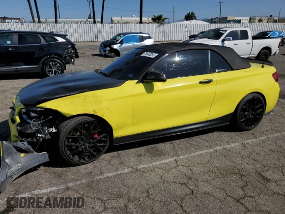 2015 BMW 2 Series M235i with VIN WBA1M1C55FV393217, listed as a Copart auction lot 70542093 with 118,918 mi miles. Bid and sale history available at carsss.com. Image 1.