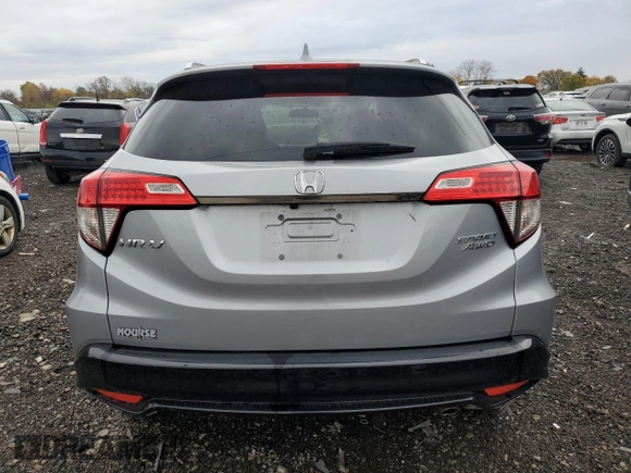 2022 Honda HR-V Sport with VIN 3CZRU6H19NM728720, listed as a Copart auction lot 67907813 with 21,889 mi miles and Salvage Title. Bid and sale history available at carsss.com. Image 6.