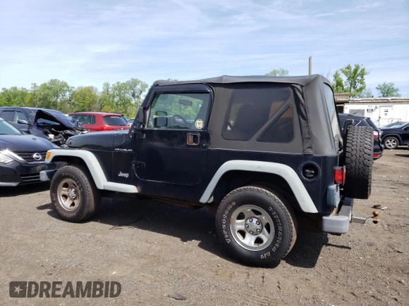 2002 Jeep Wrangler X with VIN 1J4FA39S12P759967, listed as a Copart auction lot 57851495 with 178,035 mi miles and Salvage title. Bid and sale history available at DreamBid. Image 2.