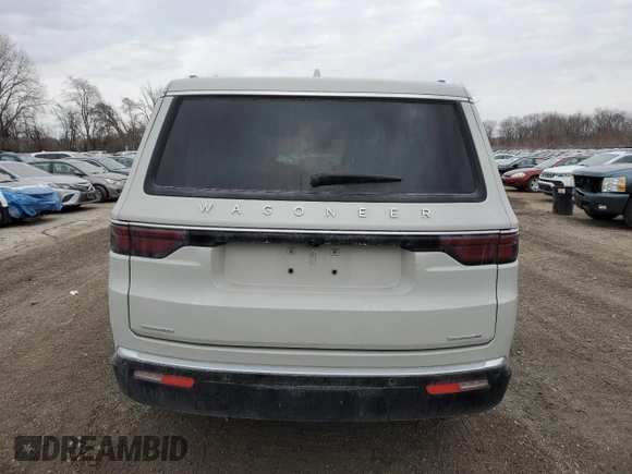 2022 Jeep Wagoneer Series III with VIN 1C4SJVDT3NS137548, listed as a Copart auction lot 46156735 with 19,731 mi miles and Salvage Title. Bid and sale history available at DreamBid. Image 6.