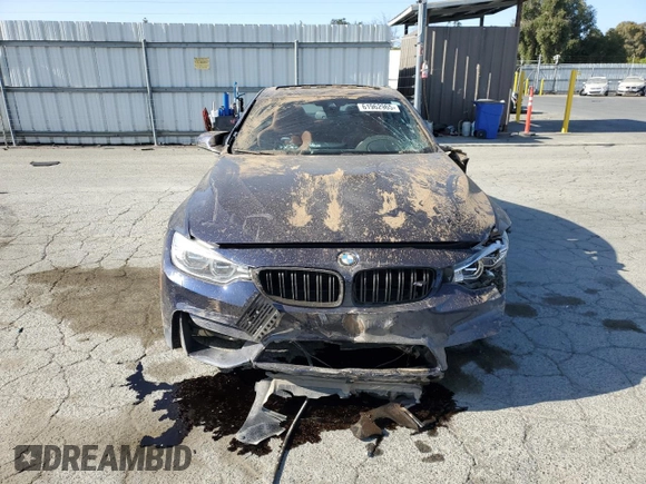 2015 BMW M4 with VIN WBS3R9C50FK335084, listed as a Copart auction lot 61962965 with 142,157 mi miles and Salvage title. Bid and sale history available at DreamBid. Image 5.