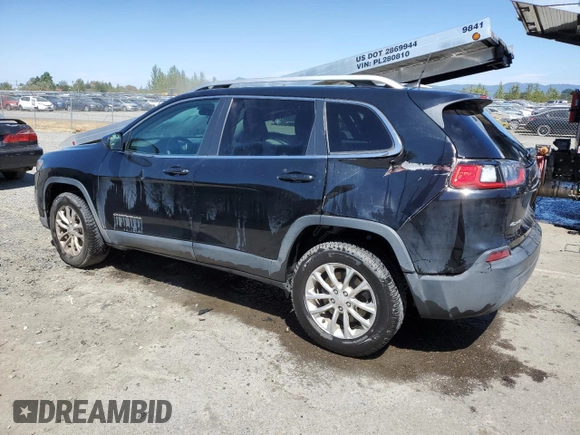 2019 Jeep Cherokee Latitude with VIN 1C4PJMCB0KD124765, listed as a Copart auction lot 59771225 with 147,815 mi miles and Salvage title. Bid and sale history available at DreamBid. Image 2.