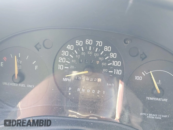 1996 Chevrolet Lumina with VIN 2G1WL52M3T9163744, listed as a IAAI auction lot 42114686 with 184,832 mi miles and . Bid and sale history available at DreamBid. Image 7.