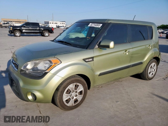 2012 Kia Soul with VIN KNDJT2A59C7406663, listed as a Copart auction lot 52744065 with 189,475 mi miles and Salvage Title. Bid and sale history available at carsss.com. Image 1.