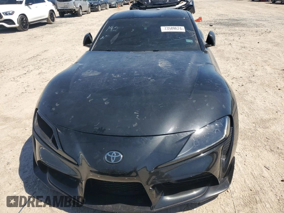 2021 Toyota GR Supra 3.0 with VIN WZ1DB0C08MW045716, listed as a Copart auction lot 73589624 with 12,532 mi miles and Clean Title. Bid and sale history available at carsss.com. Image 5.