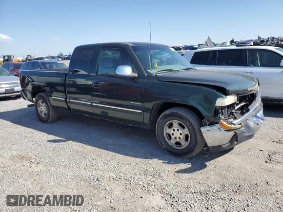 2001 Chevrolet Silverado 1500 LS with VIN 2GCEC19T011322644, listed as a Copart auction lot 52231035 with 234,521 mi miles and Salvage Title. Bid and sale history available at DreamBid. Image 4.
