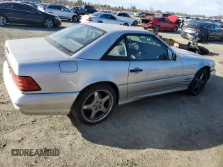 1998 Mercedes-Benz SL-Class with VIN WDBFA67F0WF170268, listed as a Copart auction lot 87546135 with 159,069 mi miles and Clean Title. Bid and sale history available at carsss.com. Image 3.