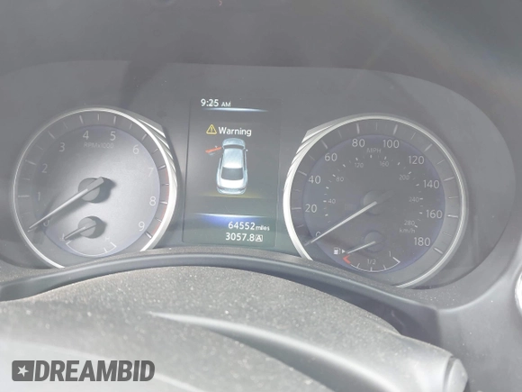 2017 Infiniti Q50 Premium with VIN JN1EV7AR1HM841541, listed as a IAAI auction lot 41876174 with 64,552 mi miles and . Bid and sale history available at carsss.com. Image 7.