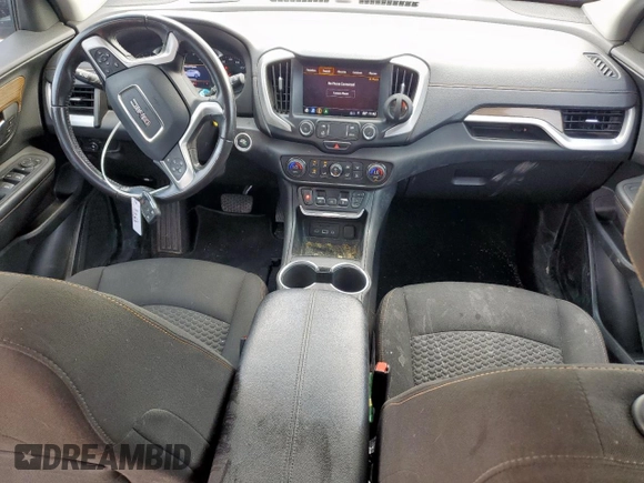 2020 GMC Terrain SLE with VIN 3GKALMEV9LL273196, listed as a Copart auction lot 57219035 with 128,763 mi miles and Salvage title. Bid and sale history available at DreamBid. Image 8.
