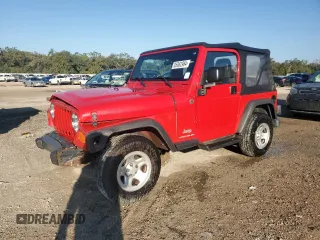 2005 Jeep Wrangler SE with VIN 1J4FA29S85P330100, listed as a Copart auction lot 85862984 with 75,526 mi miles and Salvage Title. Bid and sale history available at carsss.com. Image 1.