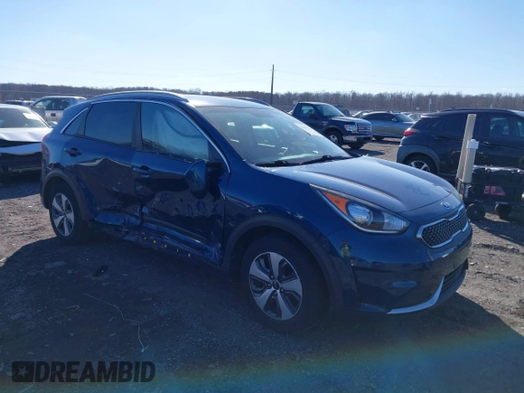 2017 Kia Niro LX with VIN KNDCB3LC7H5057440, listed as a IAAI auction lot 41639326 with 83,481 mi miles. Bid and sale history available at carsss.com. Image 1.