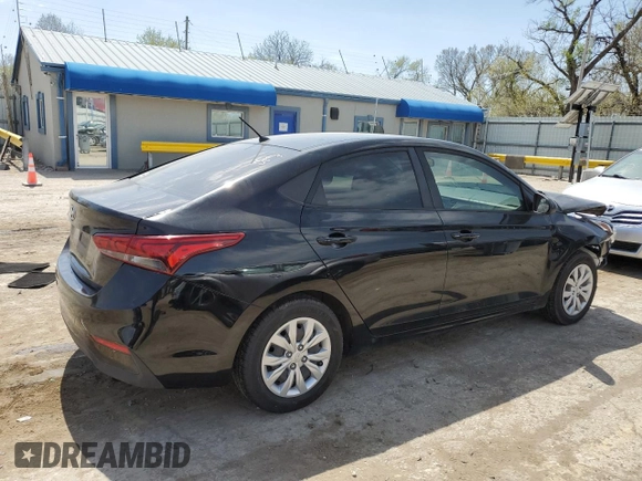 2019 Hyundai Accent SE with VIN 3KPC24A33KE084882, listed as a Copart auction lot 52308575 with 61,875 mi miles and Salvage Title. Bid and sale history available at carsss.com. Image 3.