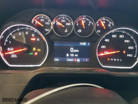 2019 Chevrolet Silverado 1500 LT with VIN 1GCRYDEKXKZ283491, listed as a Copart auction lot 67331524 with 132,067 mi miles and Salvage Title. Bid and sale history available at carsss.com. Image 9.