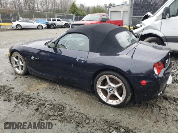 2007 BMW Z4 3.0si with VIN 4USBU53507LX03571, listed as a Copart auction lot 84439724 with 93,308 mi miles and Clean title. Bid and sale history available at DreamBid. Image 2.