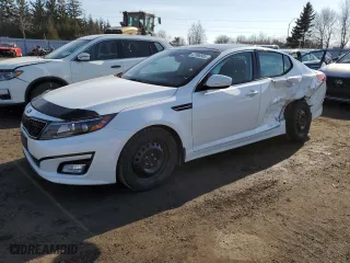 2015 Kia Optima EX with VIN KNAGN4A75F5631967, listed as a Copart auction lot 47596905 with 141,817 mi miles and Salvage Title. Bid and sale history available at carsss.com. Image 1.