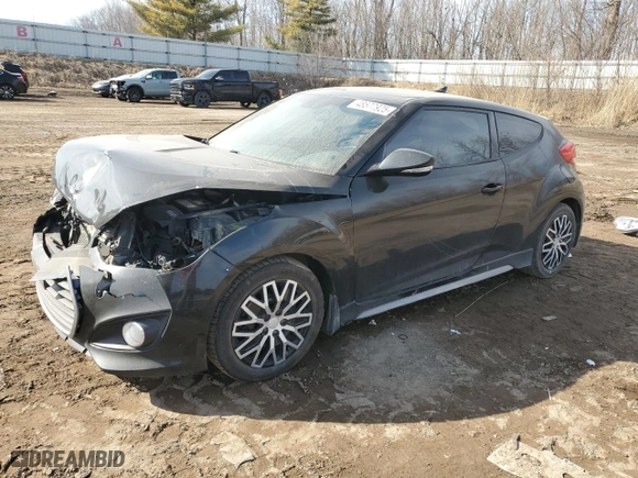 2016 Hyundai Veloster Turbo Rally Edition with VIN KMHTC6AE5GU271426, listed as a Copart auction lot 48577925 with 160,402 mi miles and Clean Title. Bid and sale history available at carsss.com. Image 1.