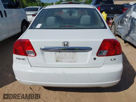 2003 Honda Civic LX with VIN 2HGES16503H566931, listed as a IAAI auction lot 42048426 with 172,526 mi miles and . Bid and sale history available at carsss.com. Image 16.