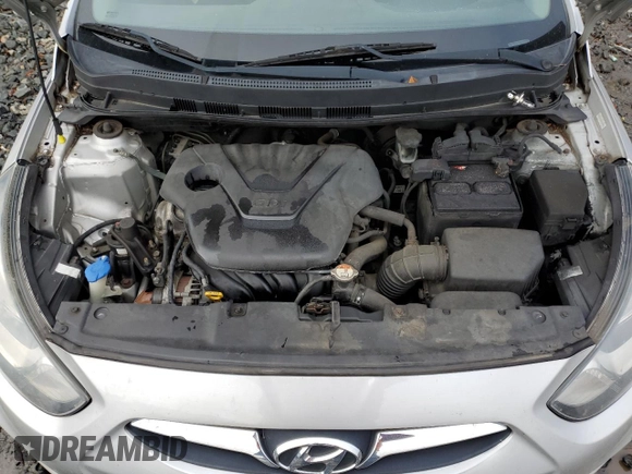 2012 Hyundai Accent SE with VIN KMHCU5AE8CU041123, listed as a Copart auction lot 42913995 with 130,141 mi miles and Non Repairable. Bid and sale history available at carsss.com. Image 11.