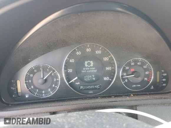 2004 Mercedes-Benz CLK 500 with VIN WDBTJ75J94F071171, listed as a Copart auction lot 60000435 with 204,585 mi miles and Clean title. Bid and sale history available at DreamBid. Image 9.