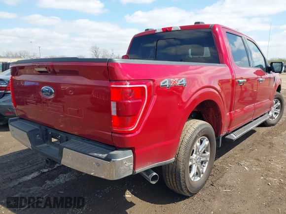 2021 Ford F-150 XL with VIN 1FTFW1E58MKD31650, listed as a IAAI auction lot 41916402 with 63,626 mi miles. Bid and sale history available at carsss.com. Image 4.
