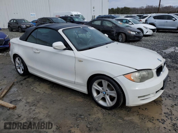 2011 BMW 1 Series 128i with VIN WBAUL7C53BVM79431, listed as a Copart auction lot 47043915 with 213,255 mi miles and Salvage title. Bid and sale history available at DreamBid. Image 4.