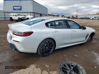 2024 BMW 8 Series M850i with VIN WBAGV8C06RCR92101, listed as a Copart auction lot 81748714 with 78 mi miles and Salvage Title. Bid and sale history available at carsss.com. Image 3.